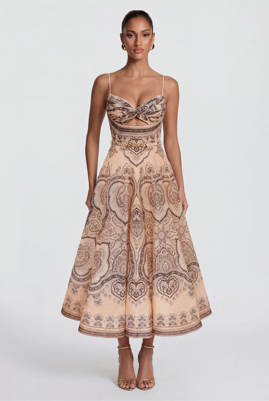 Luna™ – Vestido de Seda y Lino